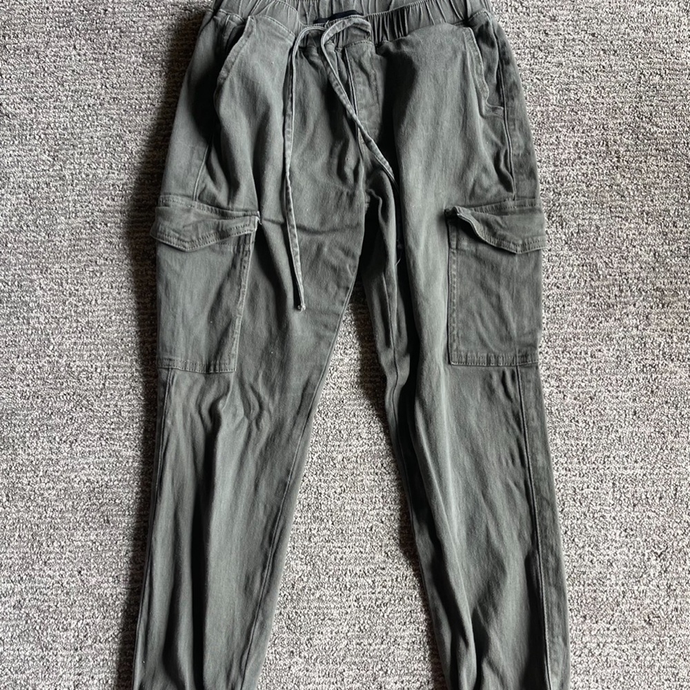 Army Green Cargo Joggers